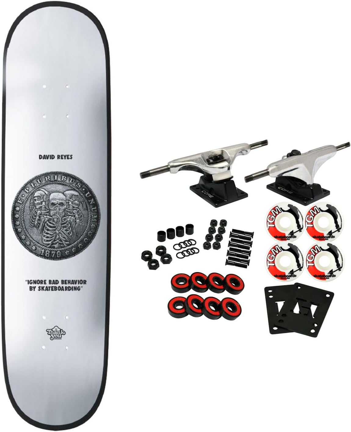 Thank You Skateboard Complete David Reyes Behavior Award 8.5″