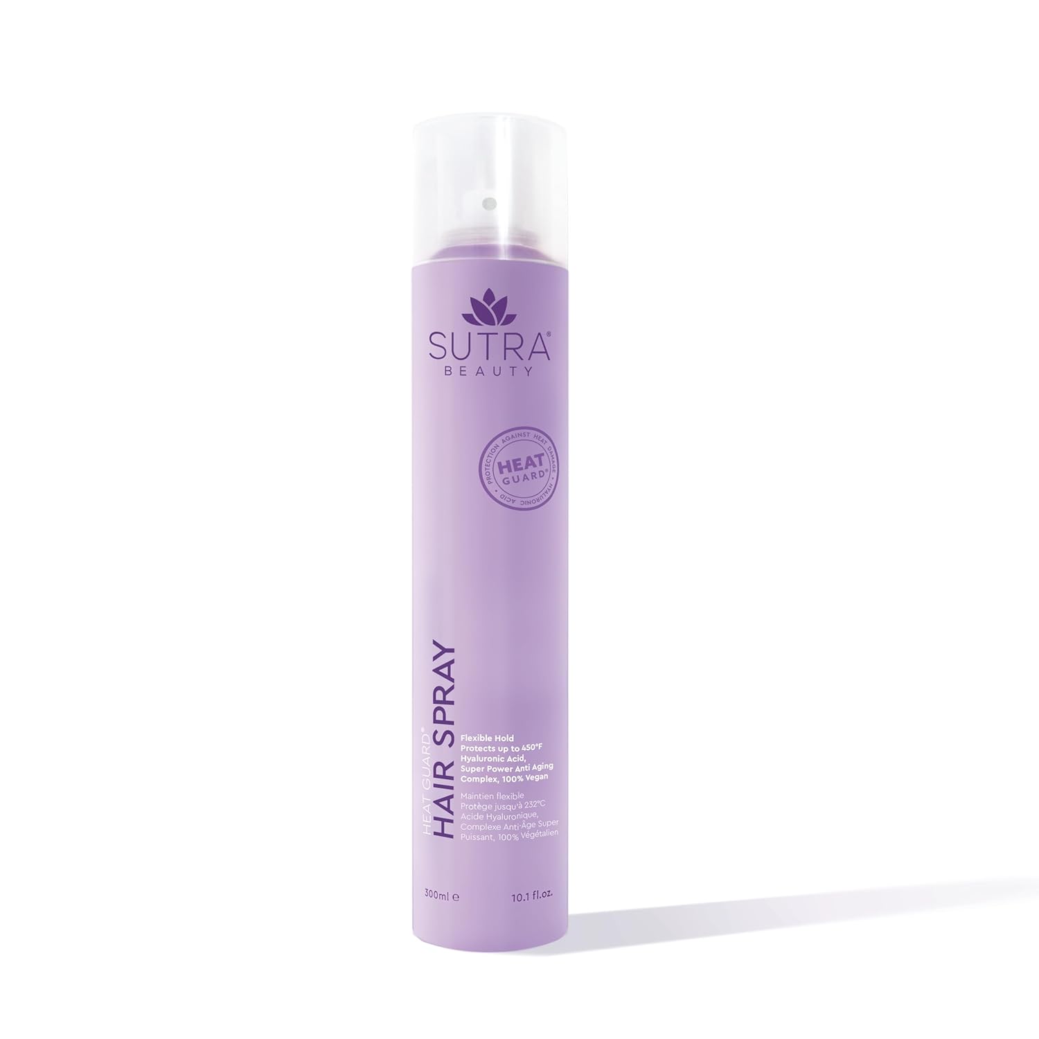 SUTRA Heat Guard – Spray para el cabello – Agarre flexible, protección térmica avanzada, infusión de ácido hialurónico y beneficios