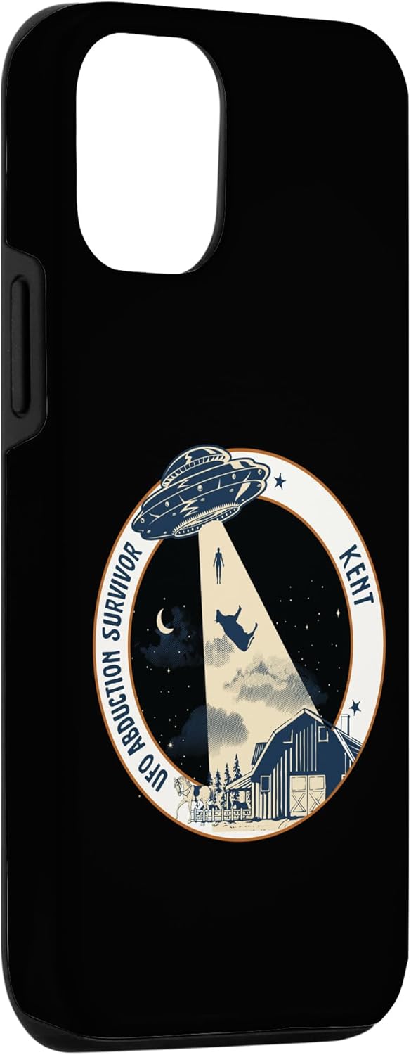iPhone 14 Pro KENT UFO Alien Abduction Survivor Cow Tractor Beam Case