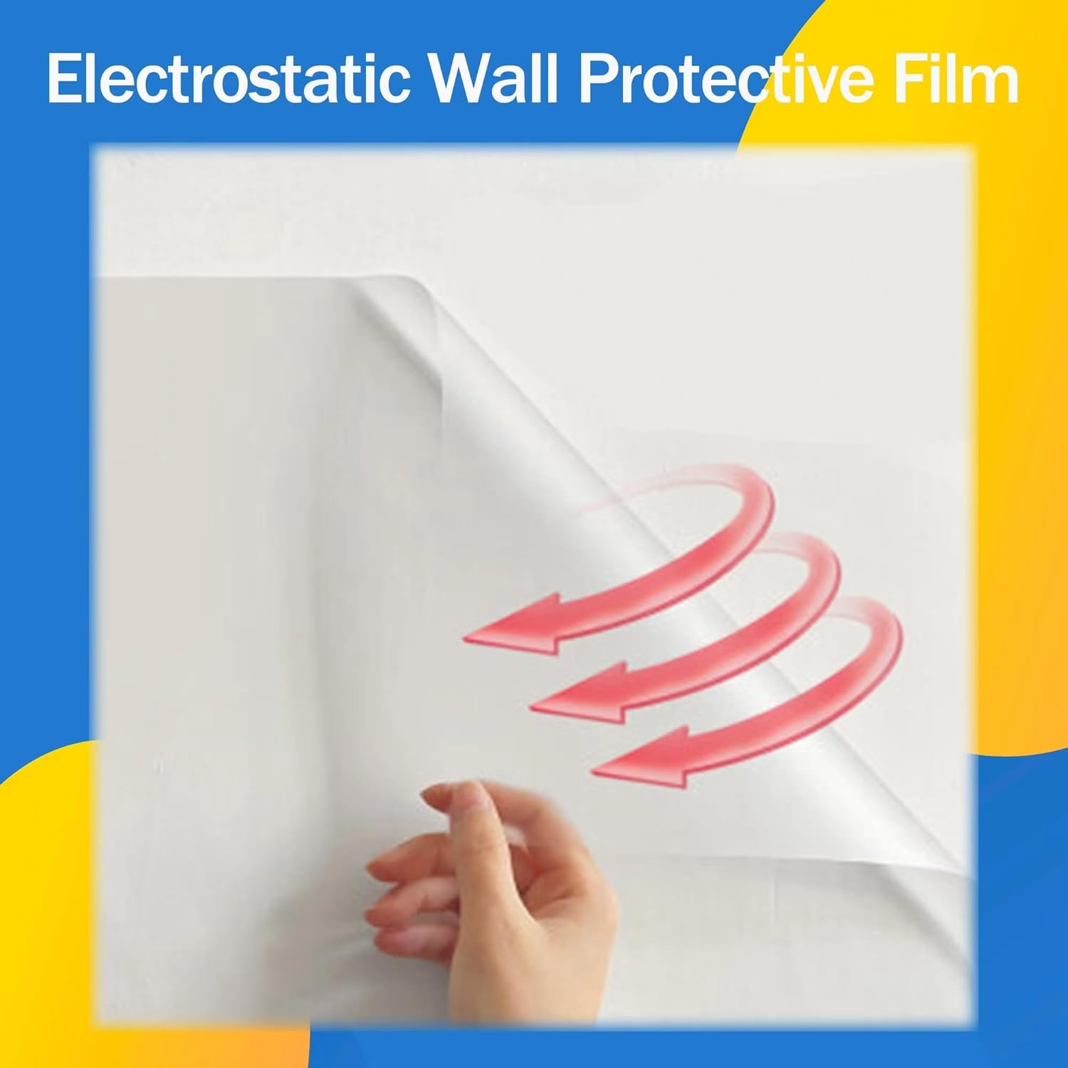 Película protectora de pared electrostática, protector de pared esmerilado, papel de contacto extraíble, película protectora estática mate,
