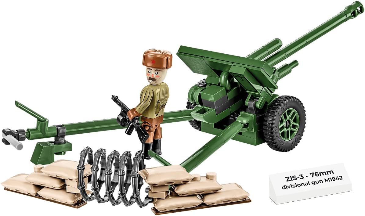 COBI Colección Histórica Pistola Soviética ZiS-3 de la Segunda Guerra Mundial