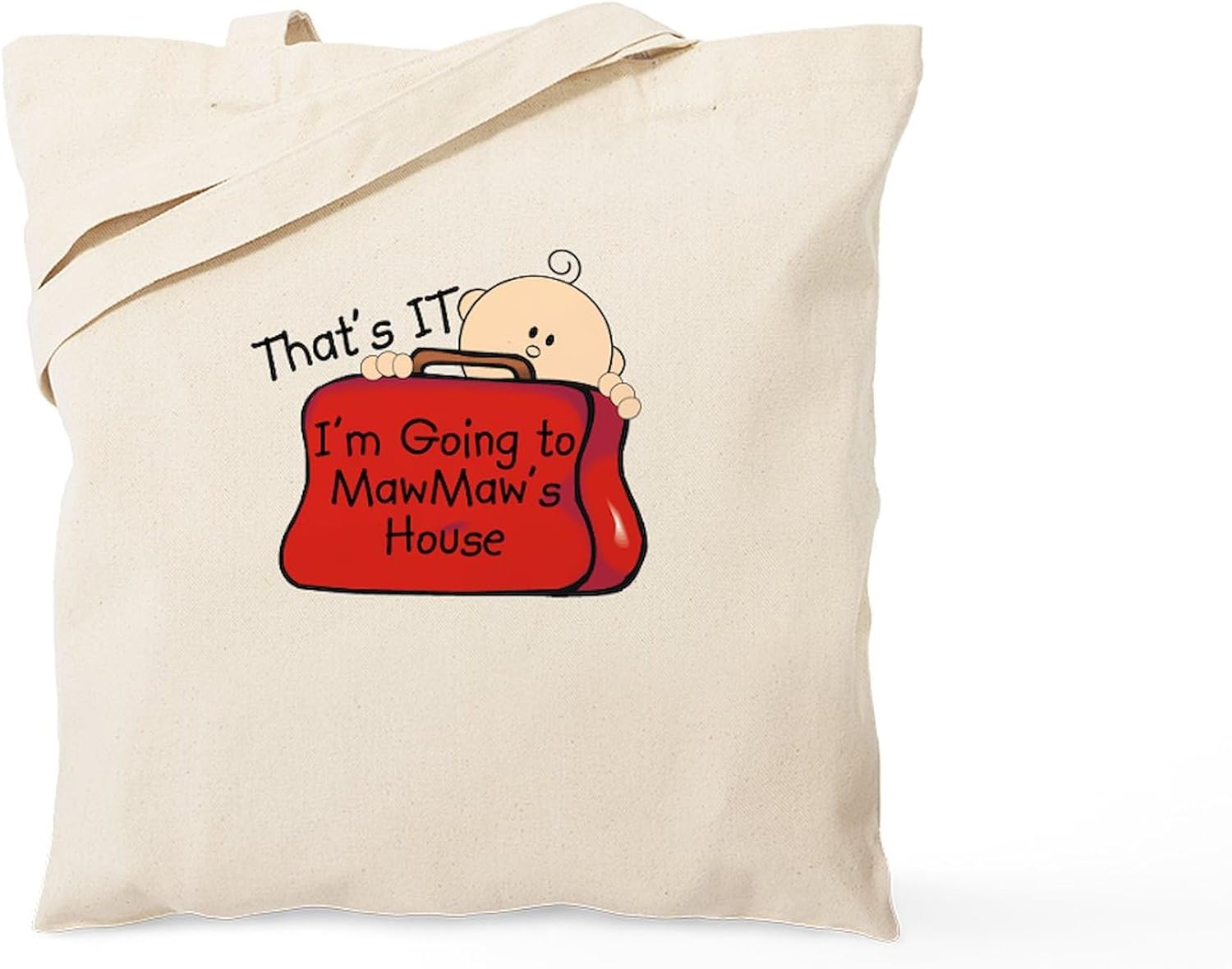CafePress Going To Mawmaw’s Funny Tote Bag Natural Canvas Tote Bag, Cloth Shopping Bag