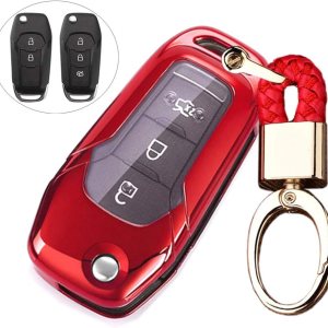 ROYALFOX – Funda para llave remota de 2 o 3 botones, de poliuretano termoplástico suave, para modelos 2015, 2016, 2017, 2018 de Ford F150, F250, ROYALFOX – Funda para llave remota de 2 o 3 botones, de poliuretano termoplástico suave, para modelos 2015, 2016, 2017, 2018 de Ford F150, F250,