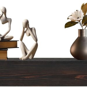 Vintage Wood Mantel and Floating Shelf – Perfect Fireplace Decoration, Wall Mounted Display for a Charming Home ambience (48 inches, Black) Vintage Wood Mantel and Floating Shelf – Perfect Fireplace Decoration, Wall Mounted Display for a Charming Home ambience (48 inches, Black)