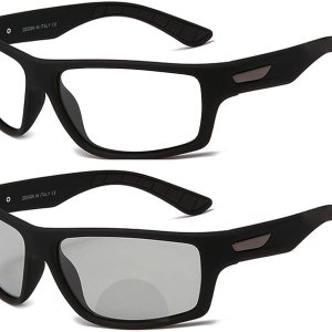 Lentes de lectura multifocales fotocromáticos deportivos para hombres y mujeres, lentes de sol presbópicos bifocales ligeros de transición Lentes de lectura multifocales fotocromáticos deportivos para hombres y mujeres, lentes de sol presbópicos bifocales ligeros de transición