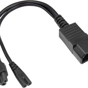 C14 a C5+C7 Y Splitter Power Plug Cord YACSEJAO 10A250V IEC320 C14 macho a C5+C7 Y Split Cable adaptador de corriente corto (1 pie11.8 in) C14 a C5+C7 Y Splitter Power Plug Cord YACSEJAO 10A250V IEC320 C14 macho a C5+C7 Y Split Cable adaptador de corriente corto (1 pie11.8 in)