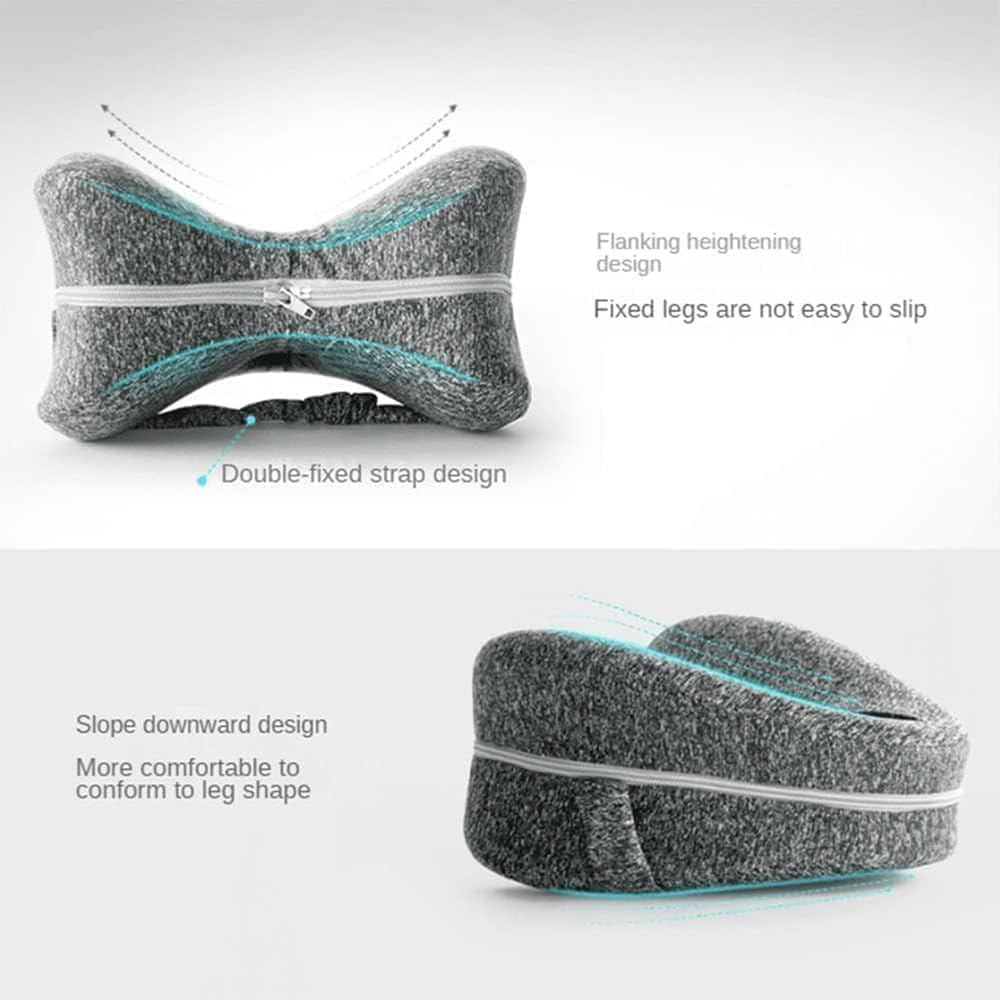 KCRPM Almohada, almohada de alineación – Alivia el dolor de cadera y la ciática, almohada de piernas para aliviar el dolor de piernas, espalda y
