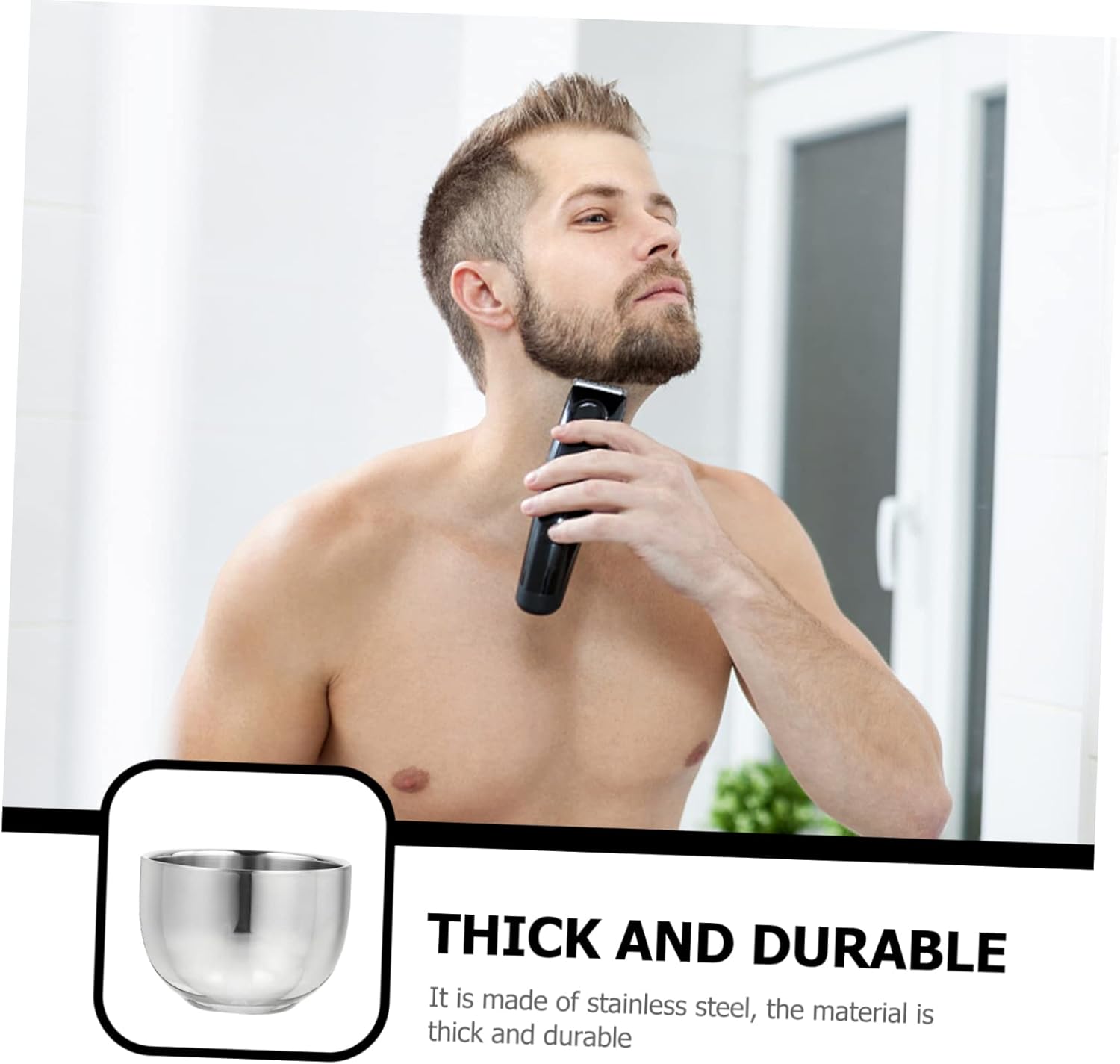 4 piezas de jabón de afeitar tazón de Afeitar para hombres rasuradora de barba para hombres rasuradora de barba para hombres