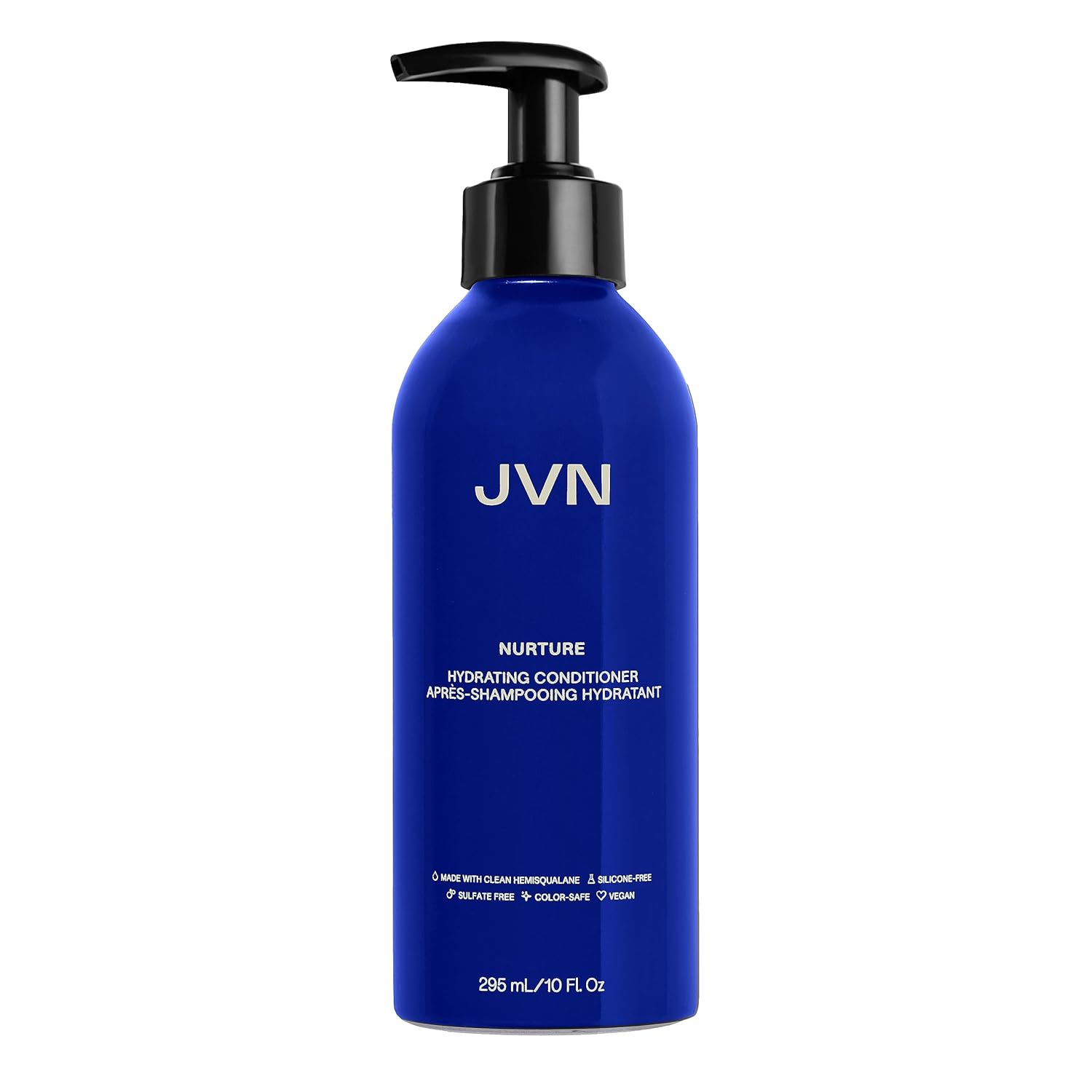JVN Acondicionador hidratante Nurture, nuevo y mejorado, hidratante al instante y profundamente nutritivo para cabello seco, 10 onzas líquidas