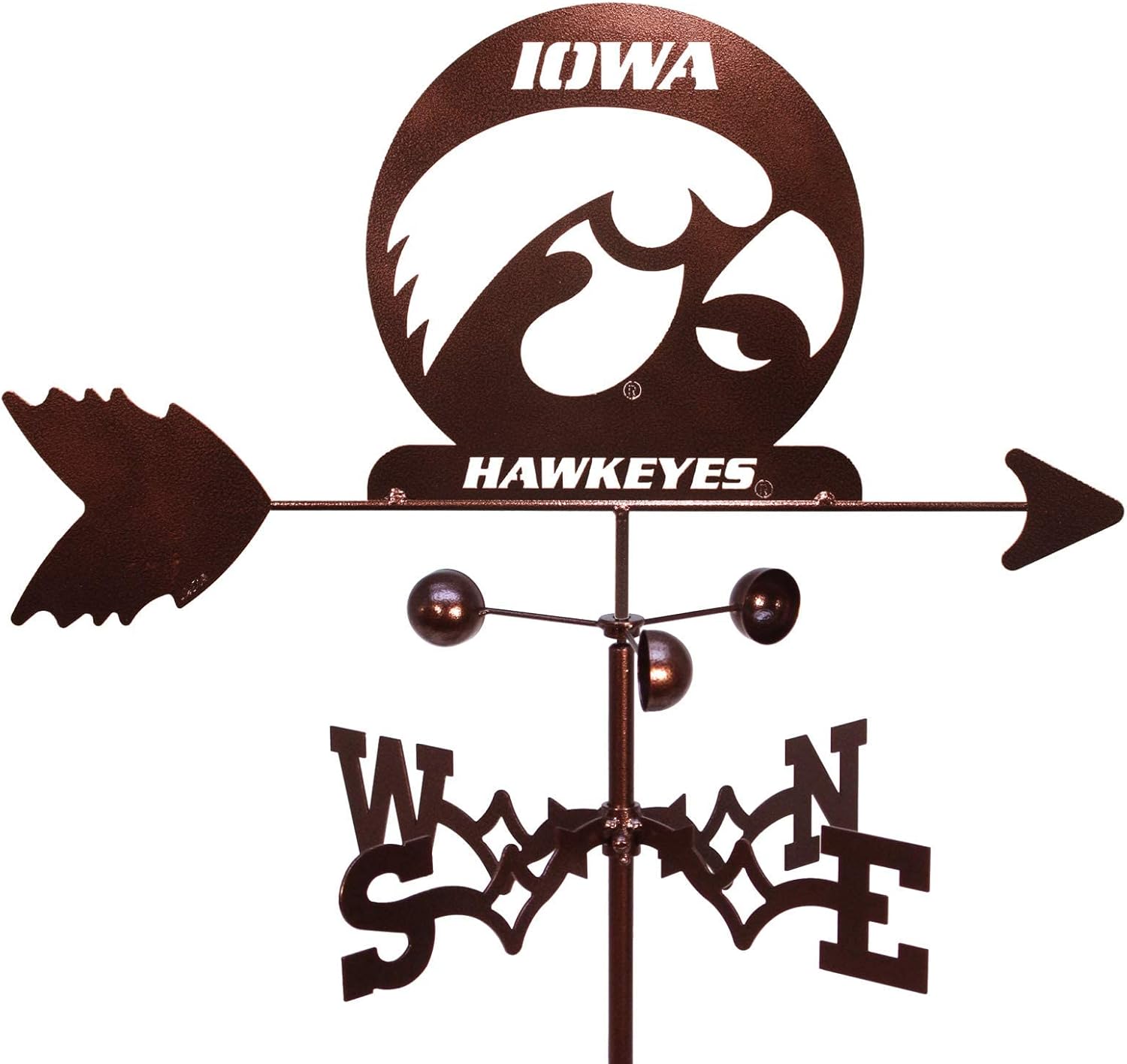 SWEN Products Iowa UI Hawkeyes Hawkeye Veleta (estaca de jardín incluida)