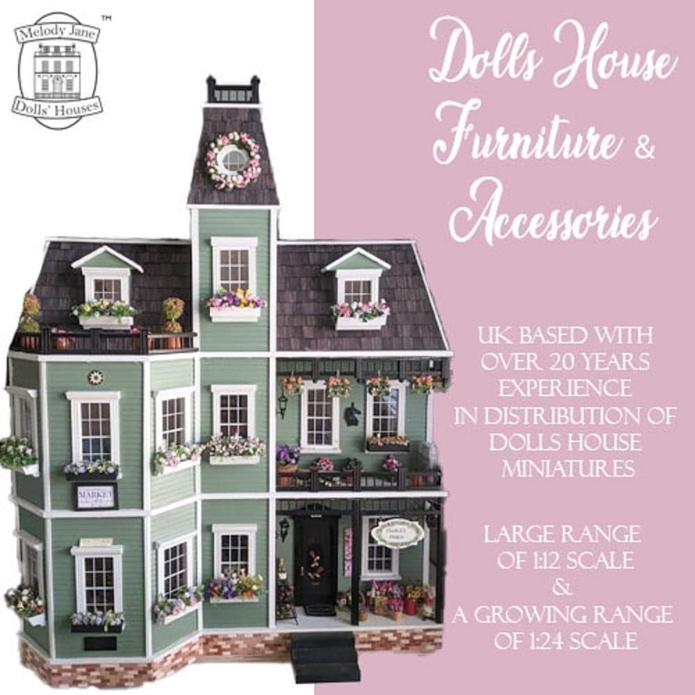 Melody Jane Dolls Houses Letrero rústico de casa de muñecas, decoración del hogar, cocina, 112, tarjeta de imagen impresa