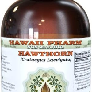 HawaiiPharm Extracto líquido sin alcohol de espino, espino (Crataegus Laevigata) Suplemento herbario de glicerita de hojas secas y flores, 2 onzas HawaiiPharm Extracto líquido sin alcohol de espino, espino (Crataegus Laevigata) Suplemento herbario de glicerita de hojas secas y flores, 2 onzas