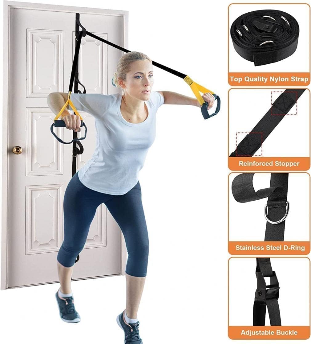 Kit de resistencia de fitness de peso corporal Anclajes de puerta de correa de extensión
