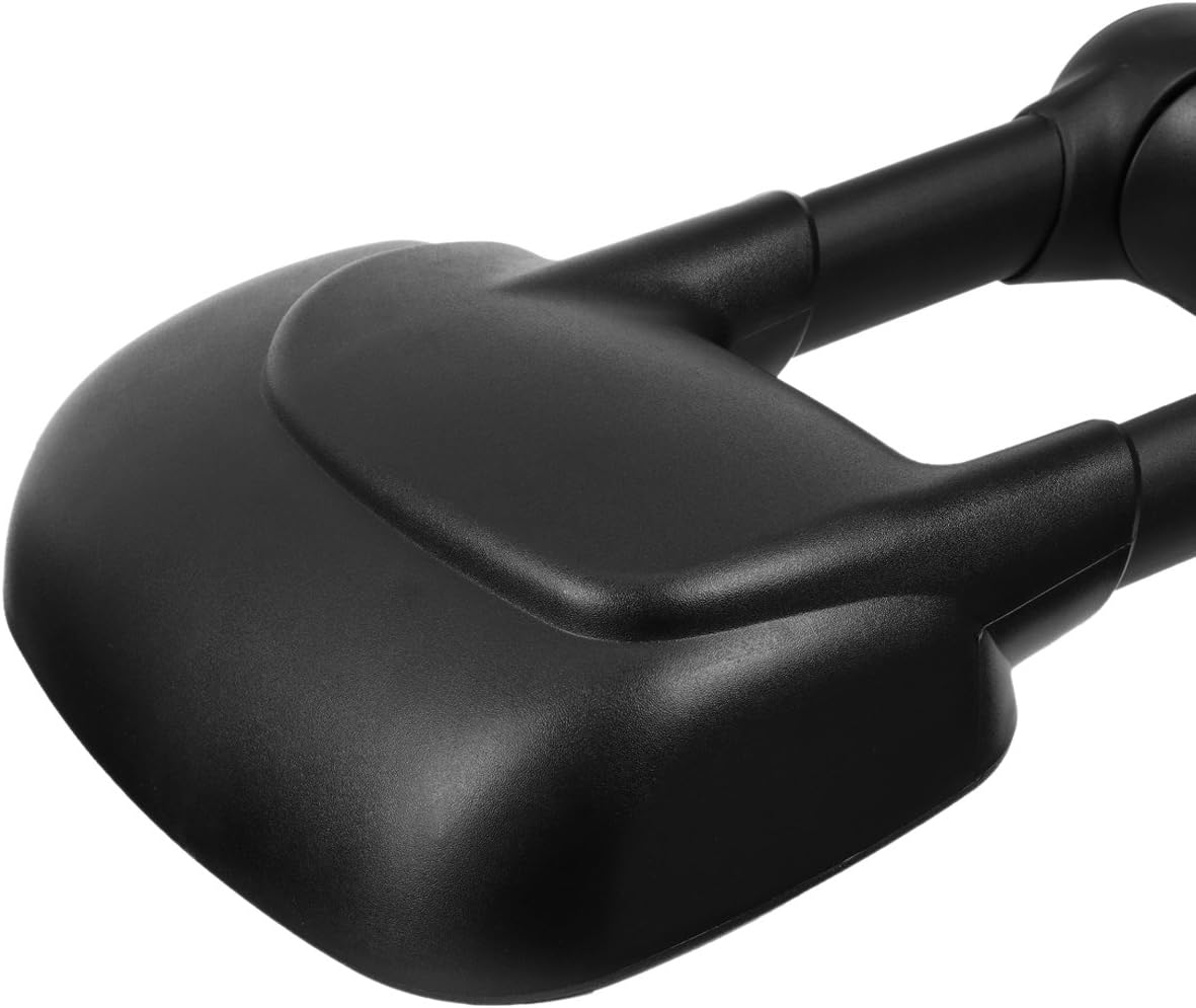 DNA Motoring TWM-010-T222-BK – Par de espejos laterales de remolque de ajuste manual compatibles con 03-14 E-150 E-250 E-350 E-450 E-550  Econoline,