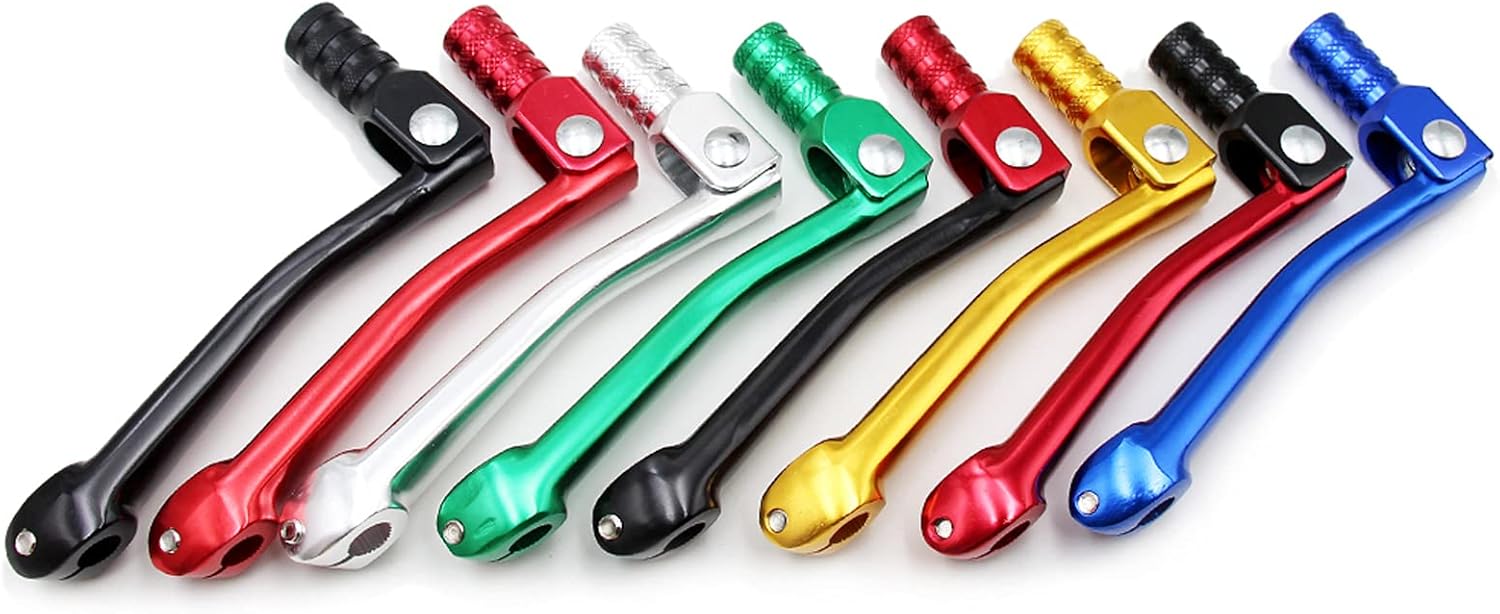 PRO BAT Manija de palanca de cambios de mano para motocicleta de 110 cc, 125 cc, 135 cc, 150 cc, 200 cc, 252 cc, cuatrimoto, ATV, buggy, rojo