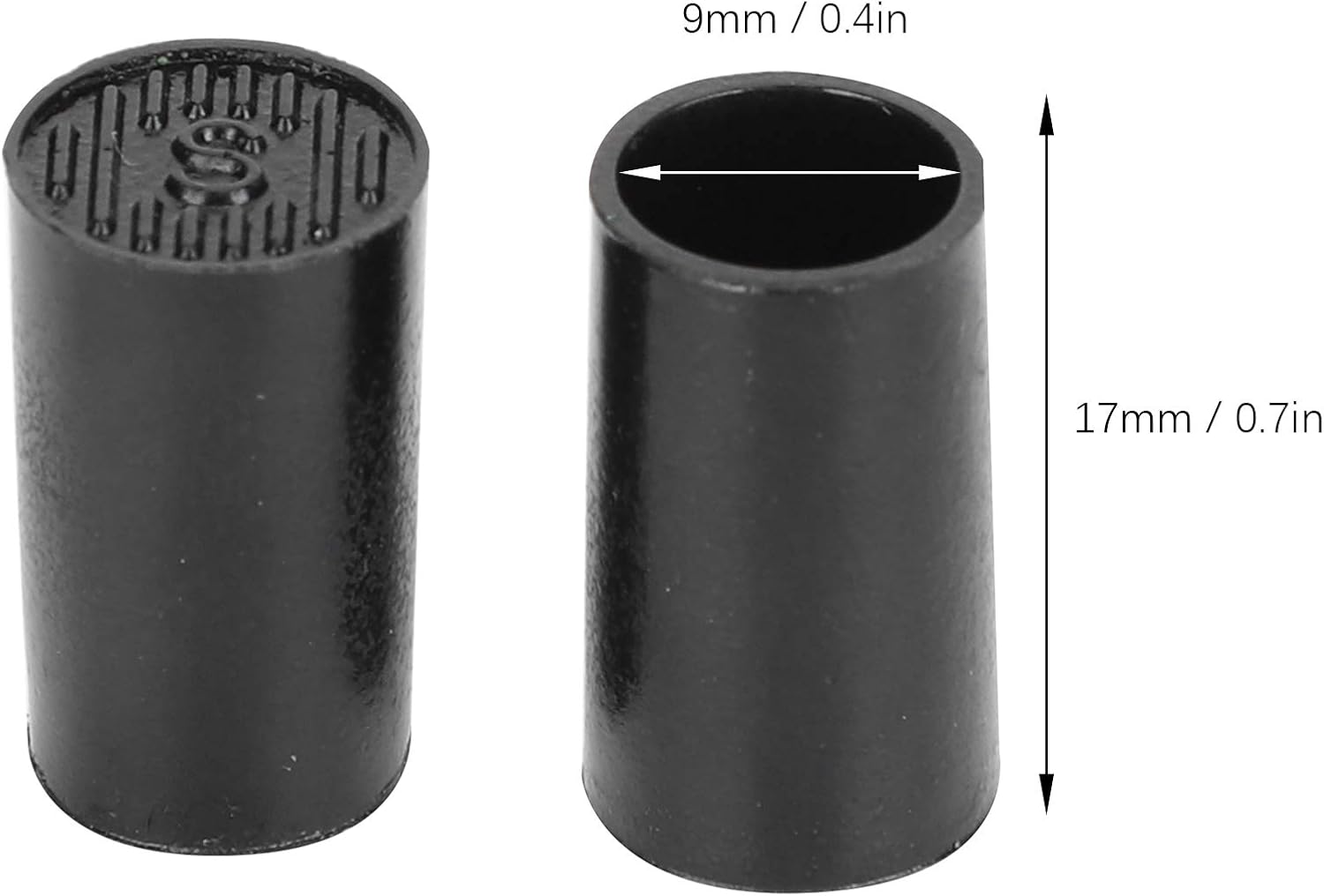 Puntas rápidas para el talón, color negro con una capa extra de poliuretano para reparar el talón, 10 pares de fiestas antideslizantes para