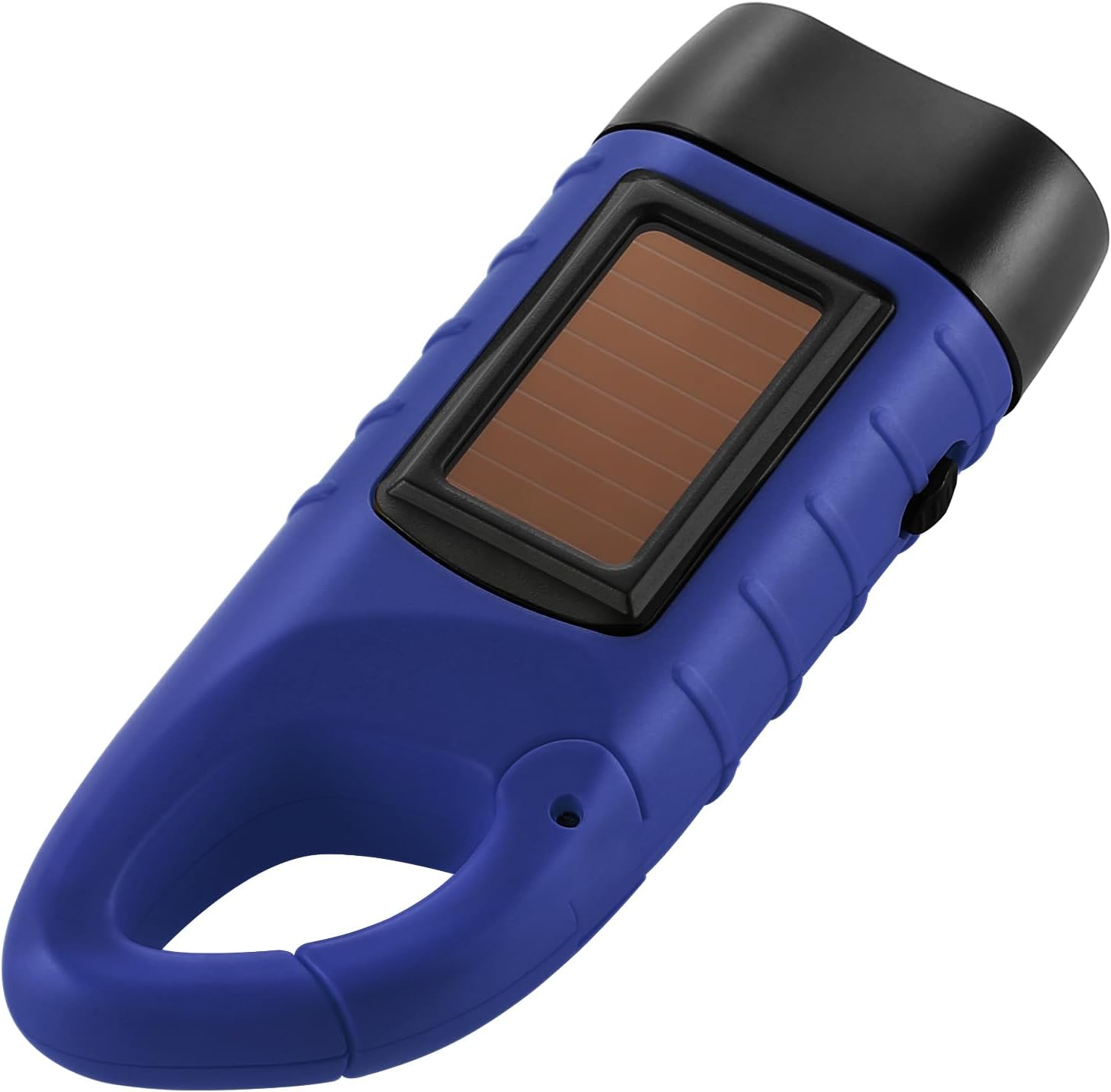 Simpeak Paquete de 2 linternas de manivela de mano, linterna LED recargable de emergencia, linterna de supervivencia, linterna de dinamo de carabina