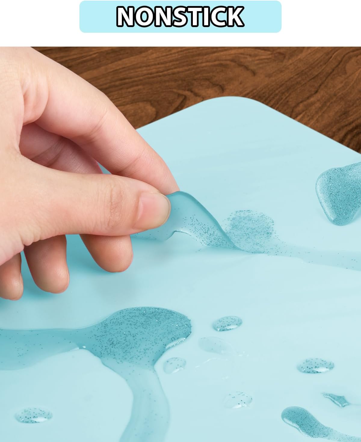 IKOCO – Paquete de 3 tapetes de silicona para manualidades, 15.7 x 11.8 pulgadas, tapetes de silicona a granel antideslizantes y antiadherentes para