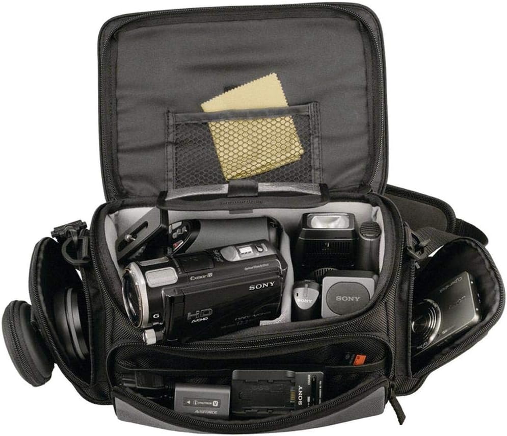 Sony LCS-U30 – Funda de transporte suave para videocámara, color negro, grande