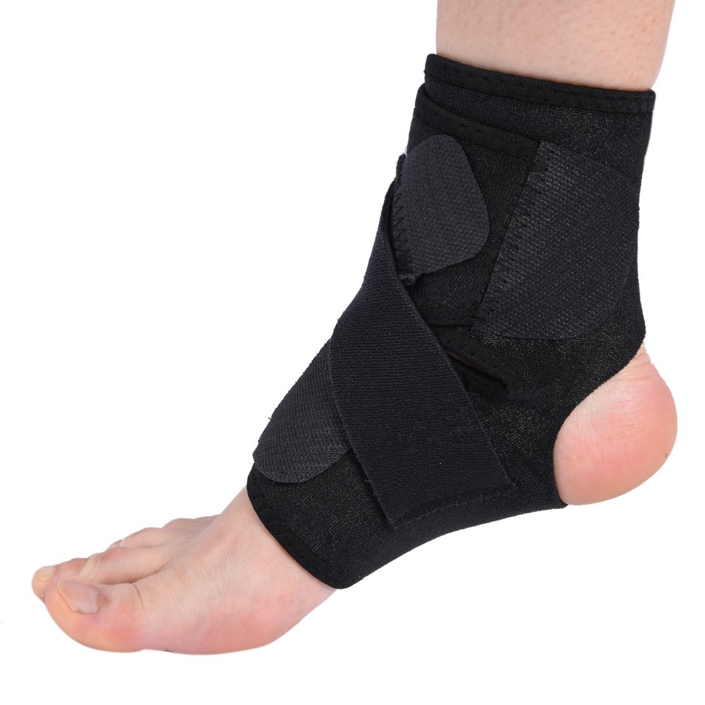 ANKROYU Tobillera transpirable, soporte estabilizador de tobillo, férula de neopreno ajustable para esguince, deporte para hombres y mujeres