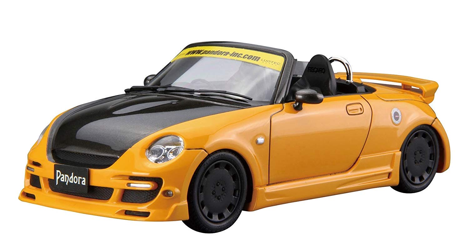 Aoshima 124 The Tuned Car Series No.51 Daihatsu Pandora TYPE887 EVOII L880K Copen 2002 Modelo de plástico