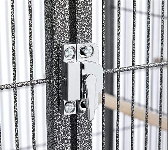 Doble centro apilable con puertas laterales divididas, caja de anidación para criador, cría de pájaros, jaula doble rodante para aviarios, canarios,