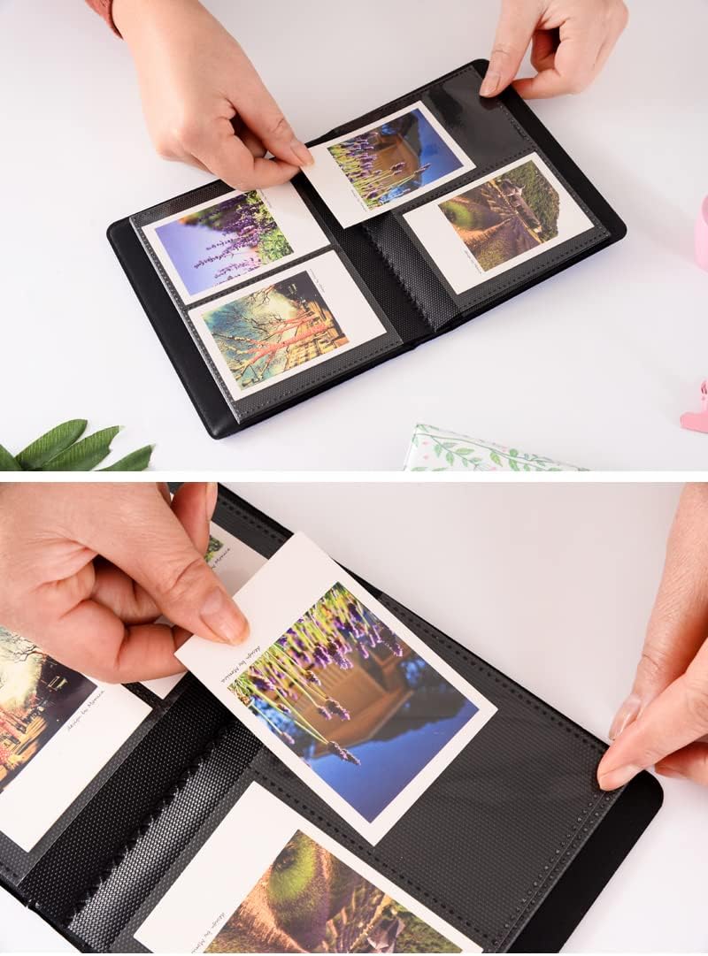 BigTrend – Mini álbum de fotos de 64 bolsillos para cámara instantánea Fujifilm Instax Mini 7s 8 8+ 9 25 26 50s 70 90 (Galaxy-4, 64 bolsillos)