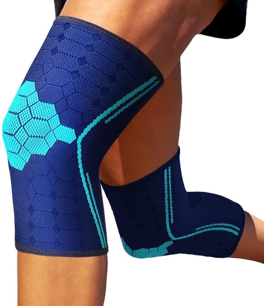 Sparthos Rodilleras de compresión (par)  Protección y apoyo articular para correr, deportes, alivio del dolor de rodilla  Rodillera para hombres y
