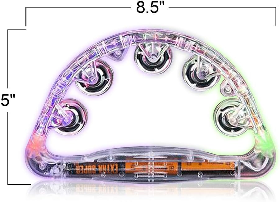 ArtCreativity Panderetas intermitentes para niños, juego de 2, emisores de ruido LED para eventos deportivos, bodas, fiestas de cumpleaños y rave,