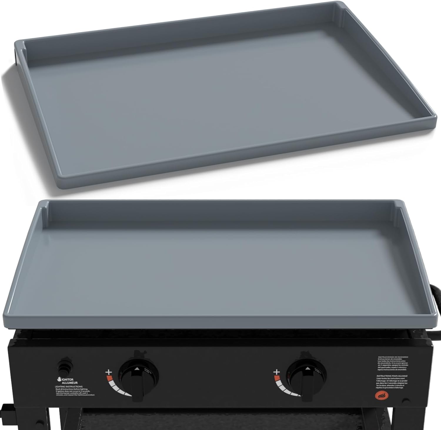Alfombrilla de silicona para plancha de mesa Blackstone de 28 pulgadas, cubierta de parrilla de cobertura completa mejorada, cubierta de plancha de