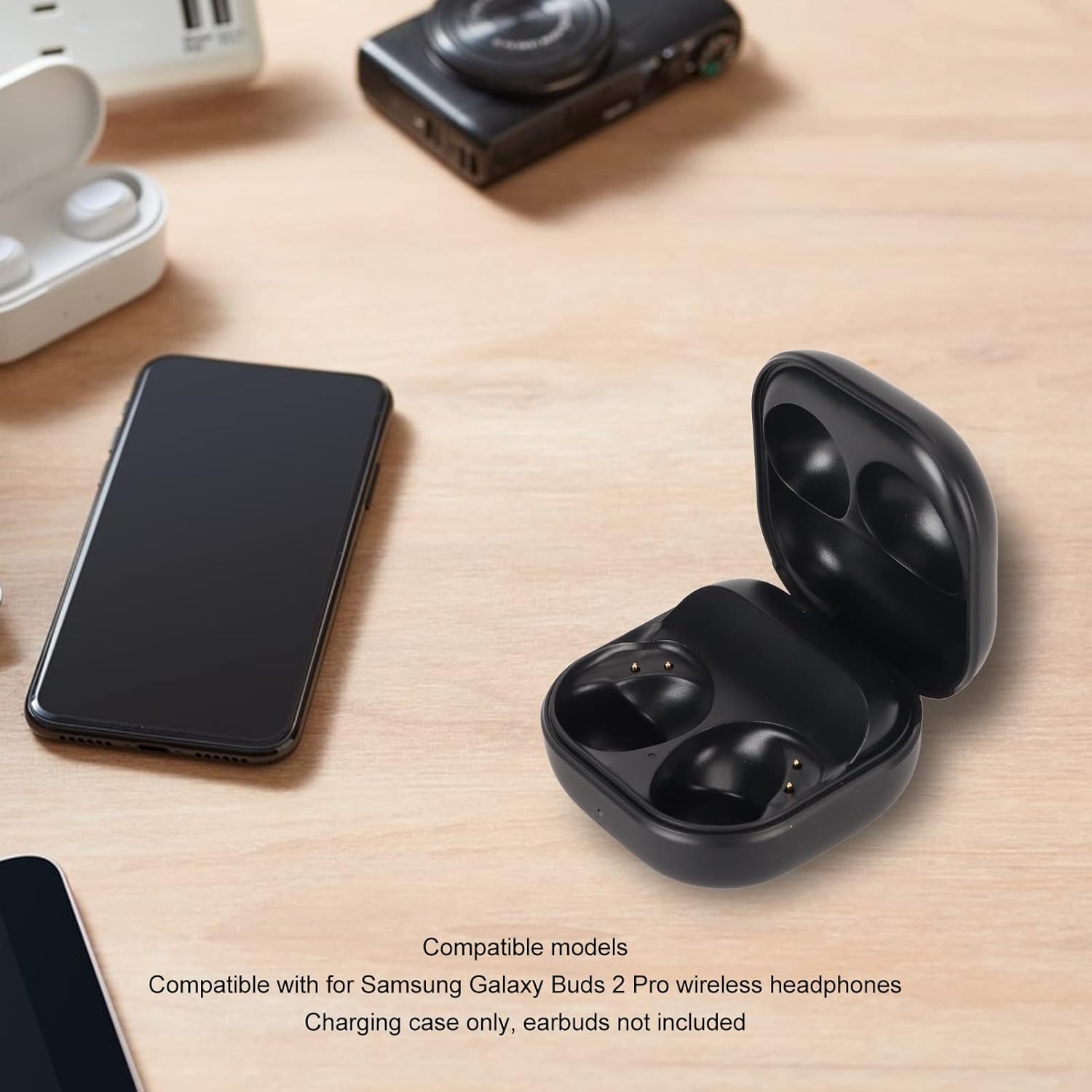Funda de carga para Galaxy Buds 2 Pro, auriculares inalámbricos Bluetooth, estuche de carga para auriculares, estación de carga de repuesto para
