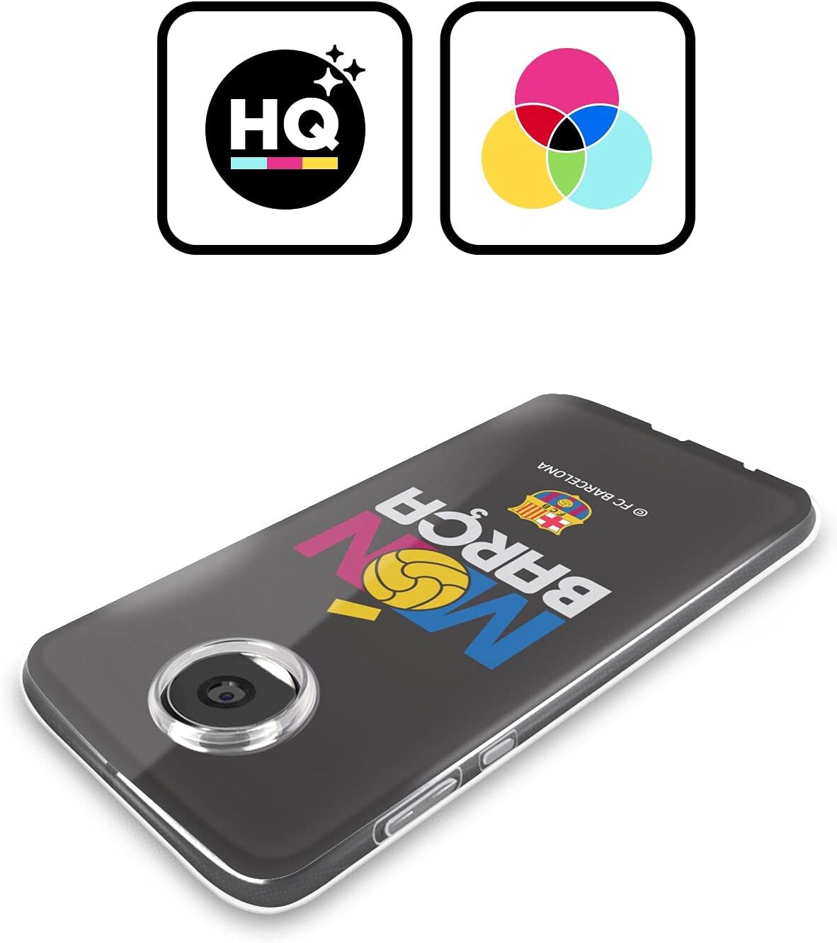 Head Case Designs Officially Licensed FC Barcelona Mon Barca Campions Soft Gel Case Compatible with Motorola Moto Edge 40