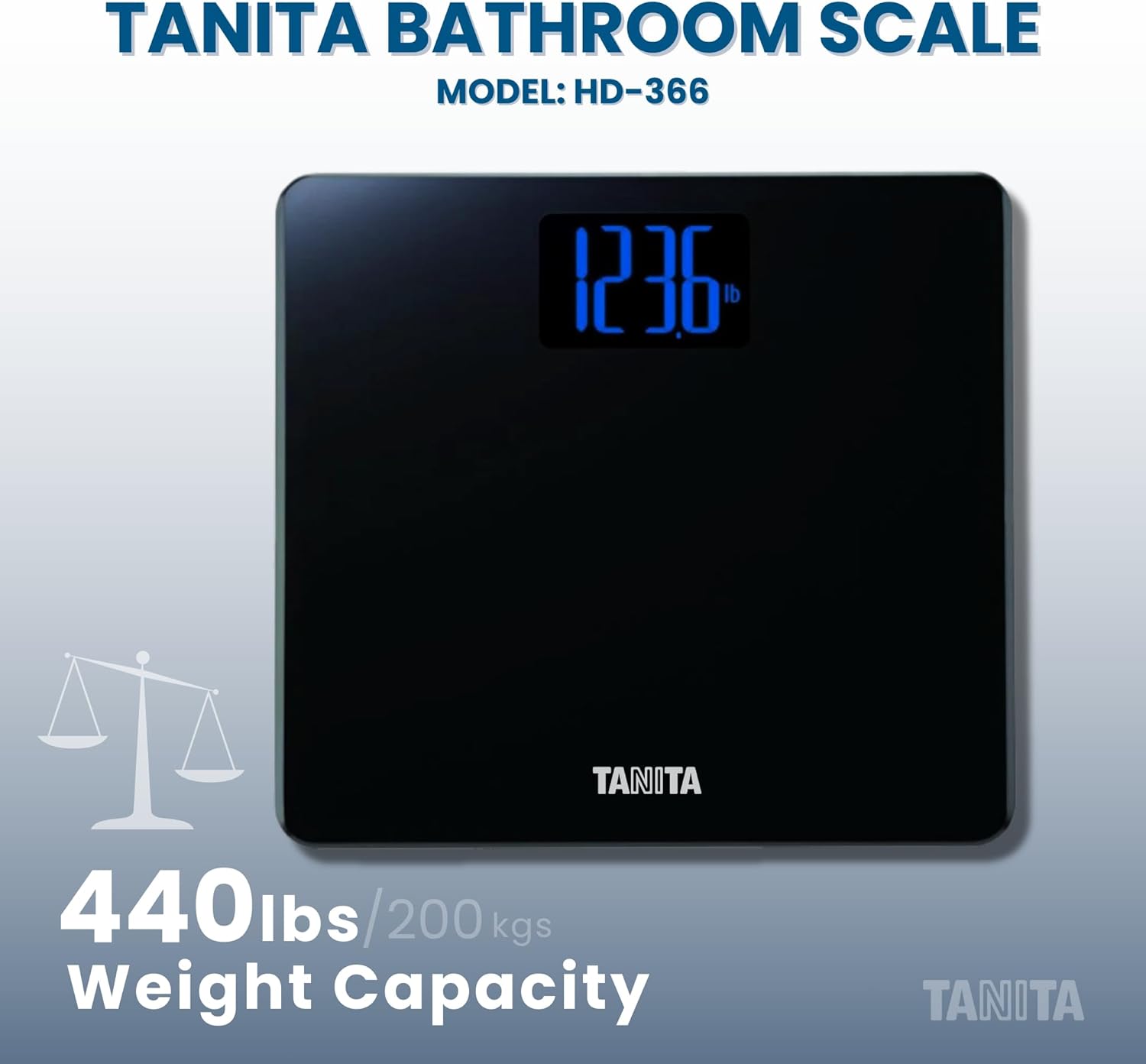 Tanita Báscula digital de peso HD-366