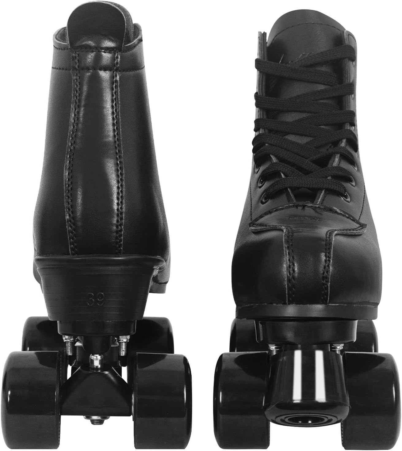 Nattork Patines de ruedas para mujer con ruedas iluminadas, patines retro unisex para exteriores e interiores, patines de doble fila con purpurina