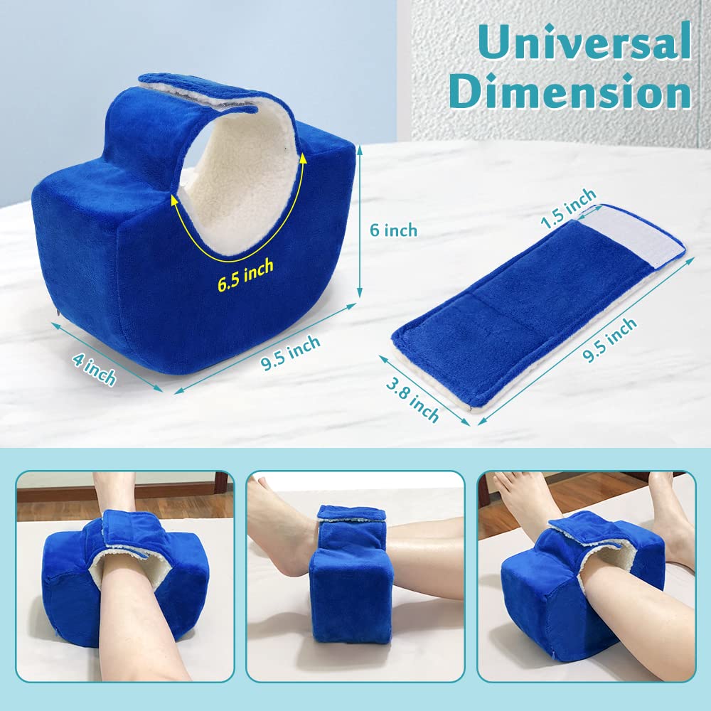 Almohadas de elevación de piernas, almohada de pie, protectores de talón para úlceras por presión, después de la cirugía, hinchazón de pies,