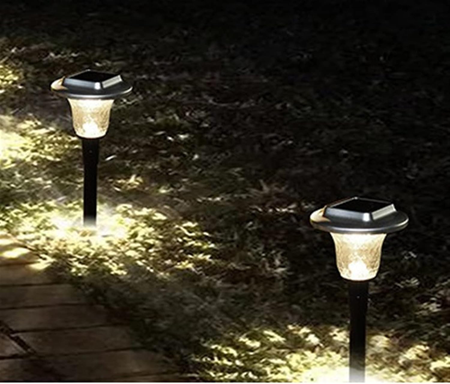 OUSIKA Luces de punto al aire libre Energía Solar Color Canal Lámpara al aire libre Calle Jardín Lámpara Impermeable Paisaje Pasarela Iluminación