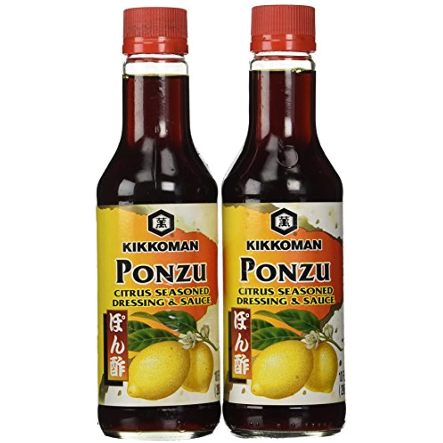Kikkoman Ponzu – Aderezo y salsa sazonados, 10 onzas líquidas (paquete de 2)