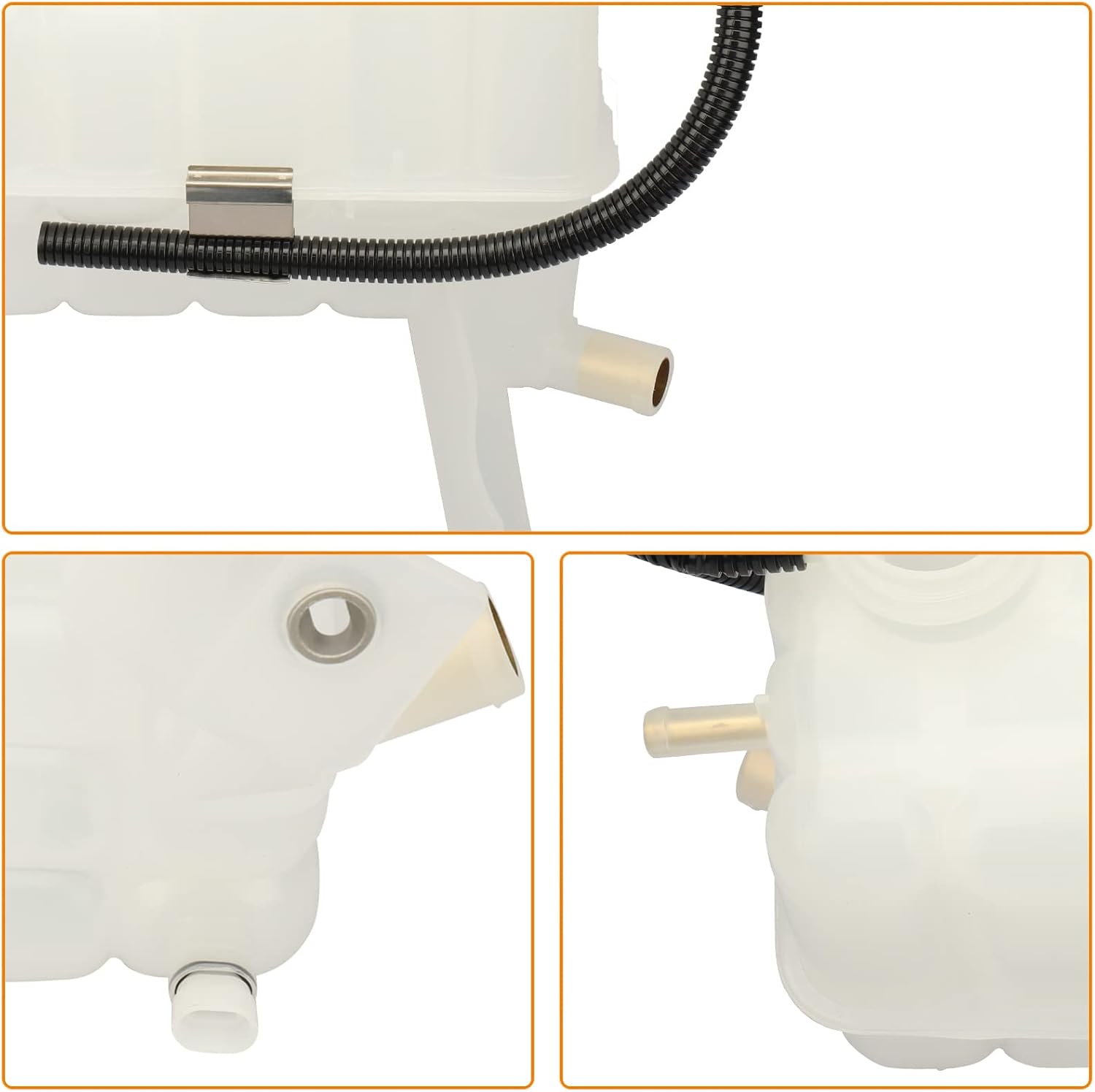Tanque de depósito de recuperación de desbordamiento de refrigerante del motor con sensor y tapa 1999-2007 para Chevy Silverado 1500 HD Suburban