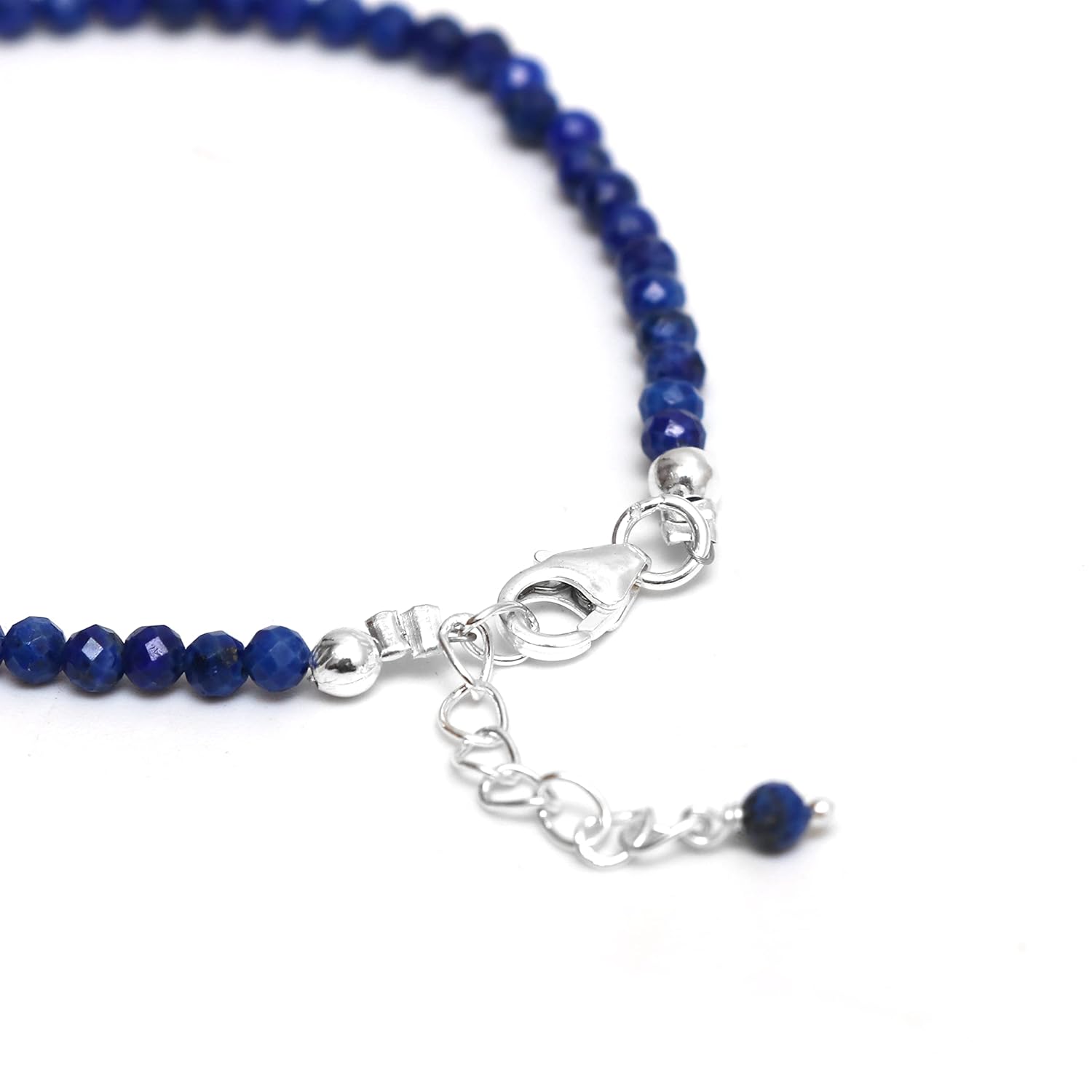 GemInspire Mother’s Day Jewelry Blue Lapis Lazuli Beaded Bracelet, Pearl Cross Bracelet, Faith Hope Bracelets, September Birthstone,Gift for