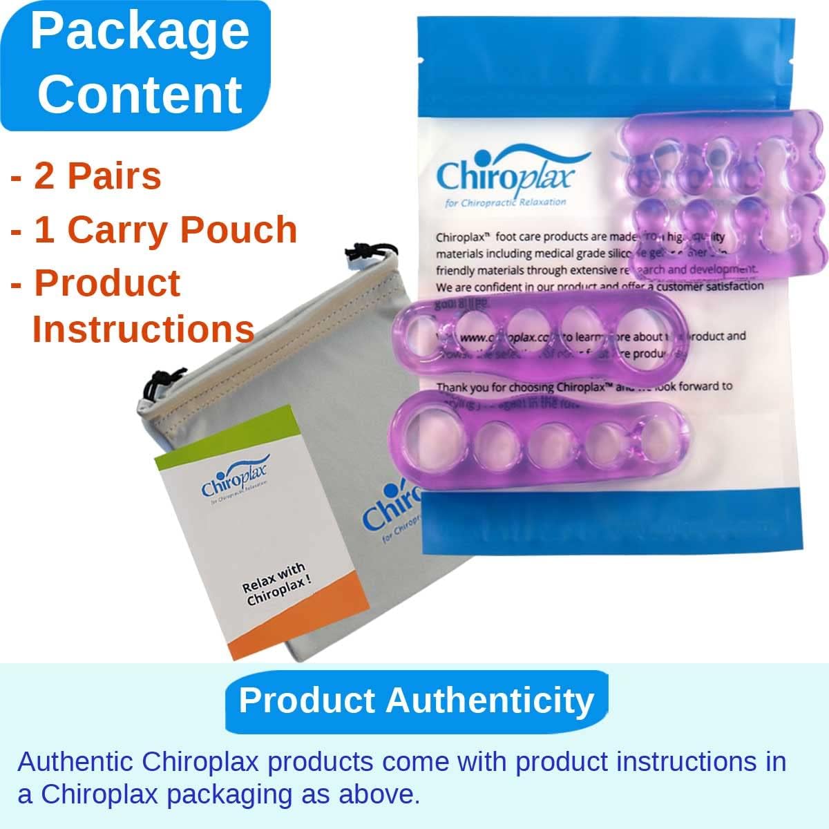 Chiroplax Separadores de dedos de los pies, esparcidor de gel de silicona para juanetes y juanetes, martillo de alivio de martillo superpuesto y