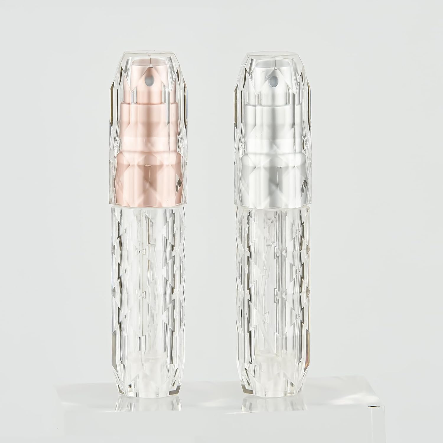 Mini botella atomizadora recargable de perfume, contenedor portátil de viaje, botella de aerosol de colonia vacía para viajes y salidas, 0.2 fl oz,