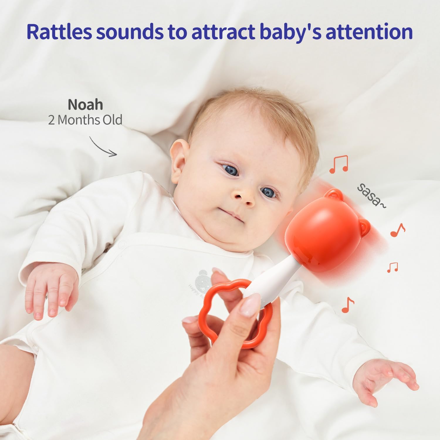 Sonajeros para bebés, juguetes de dentición para bebés de 0 a 6 a 12 meses, para desarrollo sensorial, divertido y vibrante, juego de sonajeros