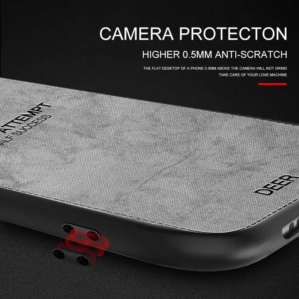 Compatible con Xiaomi Redmi Note 10 o Redmi Note 10S Textura suave Patrón de ciervo Tela en relieve Tela TPU Teléfono celular Mobile Basic Back Case