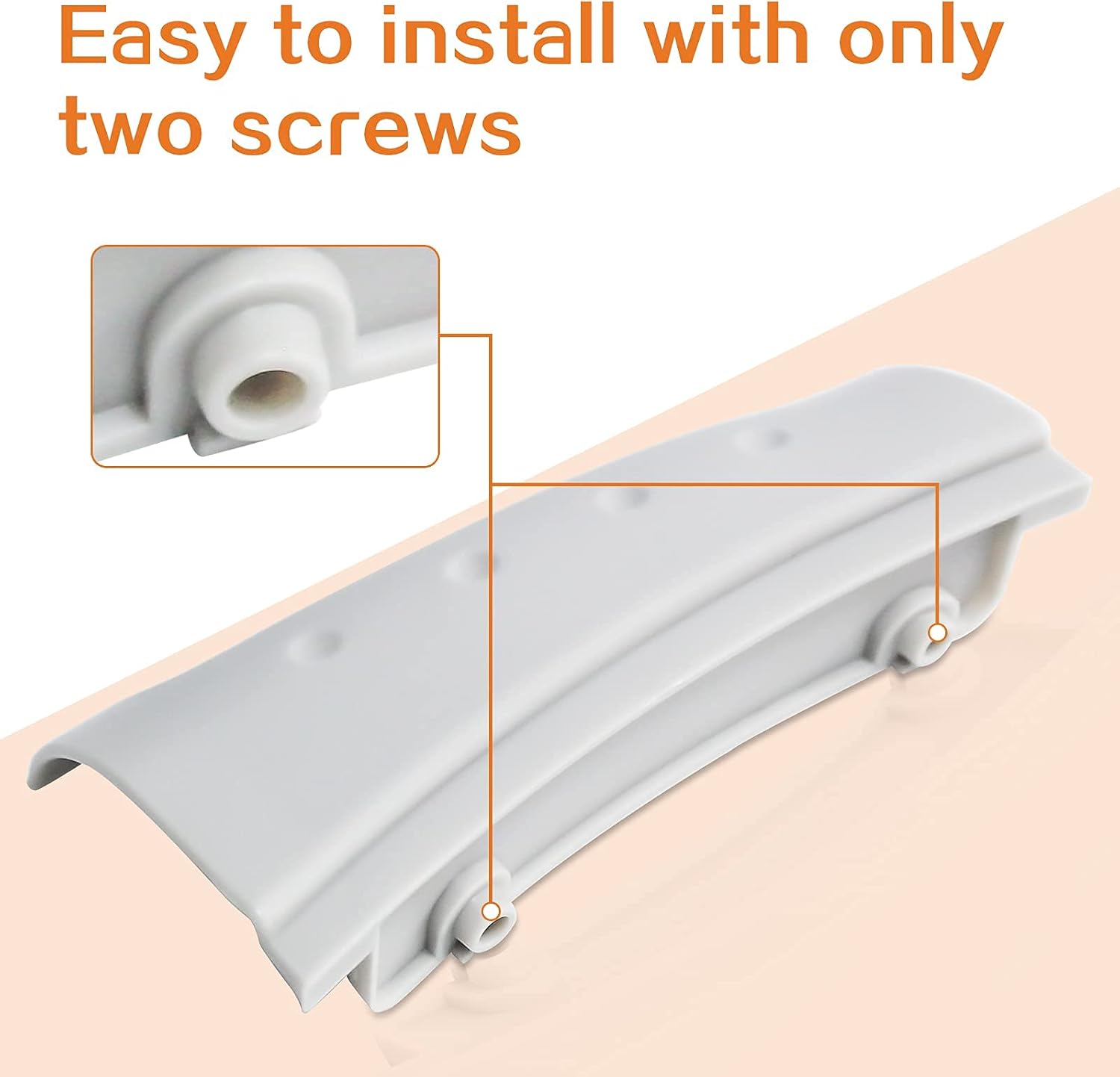 Reemplazo de manija de puerta gris platino duradero para lavadora Whirlpool, modelos WP8181846 WP8181846VP PS11744938 AP6011739 EA391617 ghw9400pw4