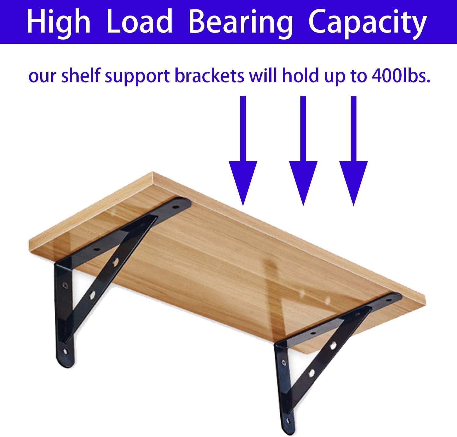 Paquete de 10 soportes de estante de metal de diseño triangular, soportes de ángulo recto con tornillos para muebles de madera, gabinetes, sillas,
