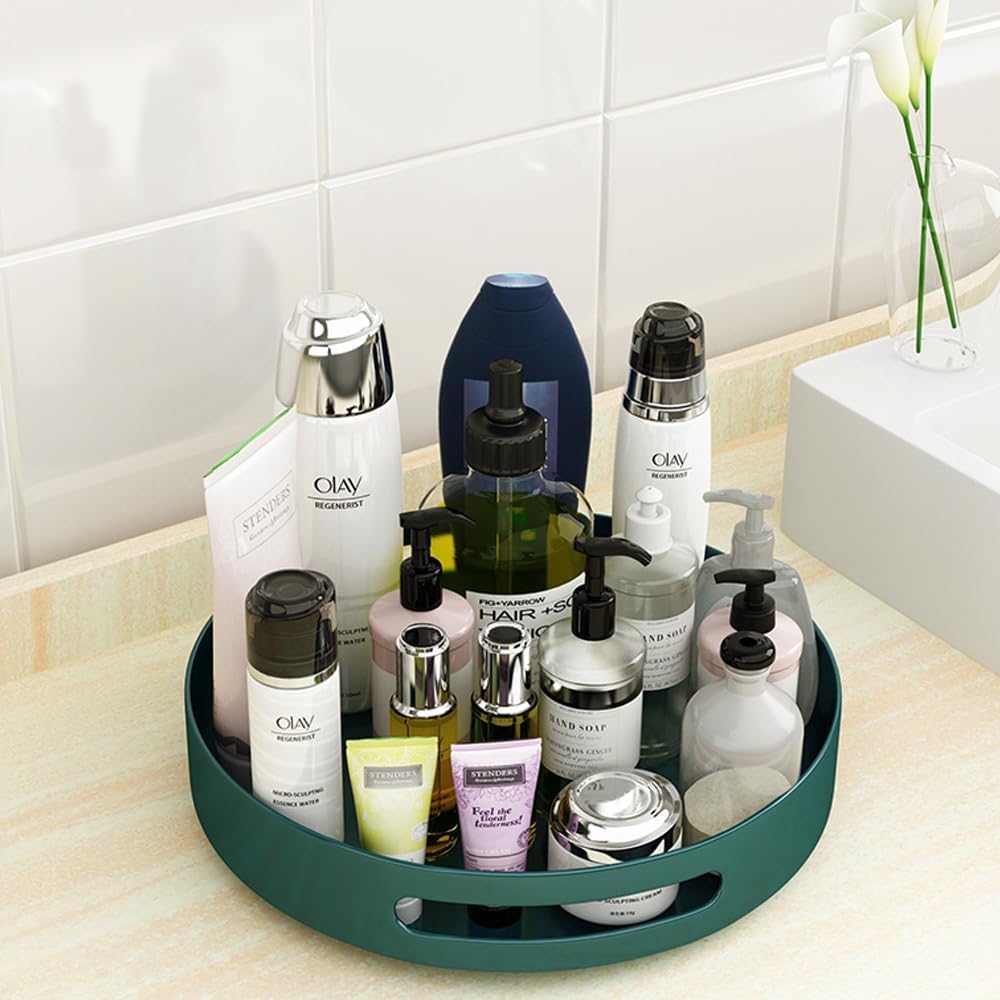 Lazy Susan – Organizador giratorio de metal de acero para especias para armario, despensa, cocina, encimera, refrigerador, armario