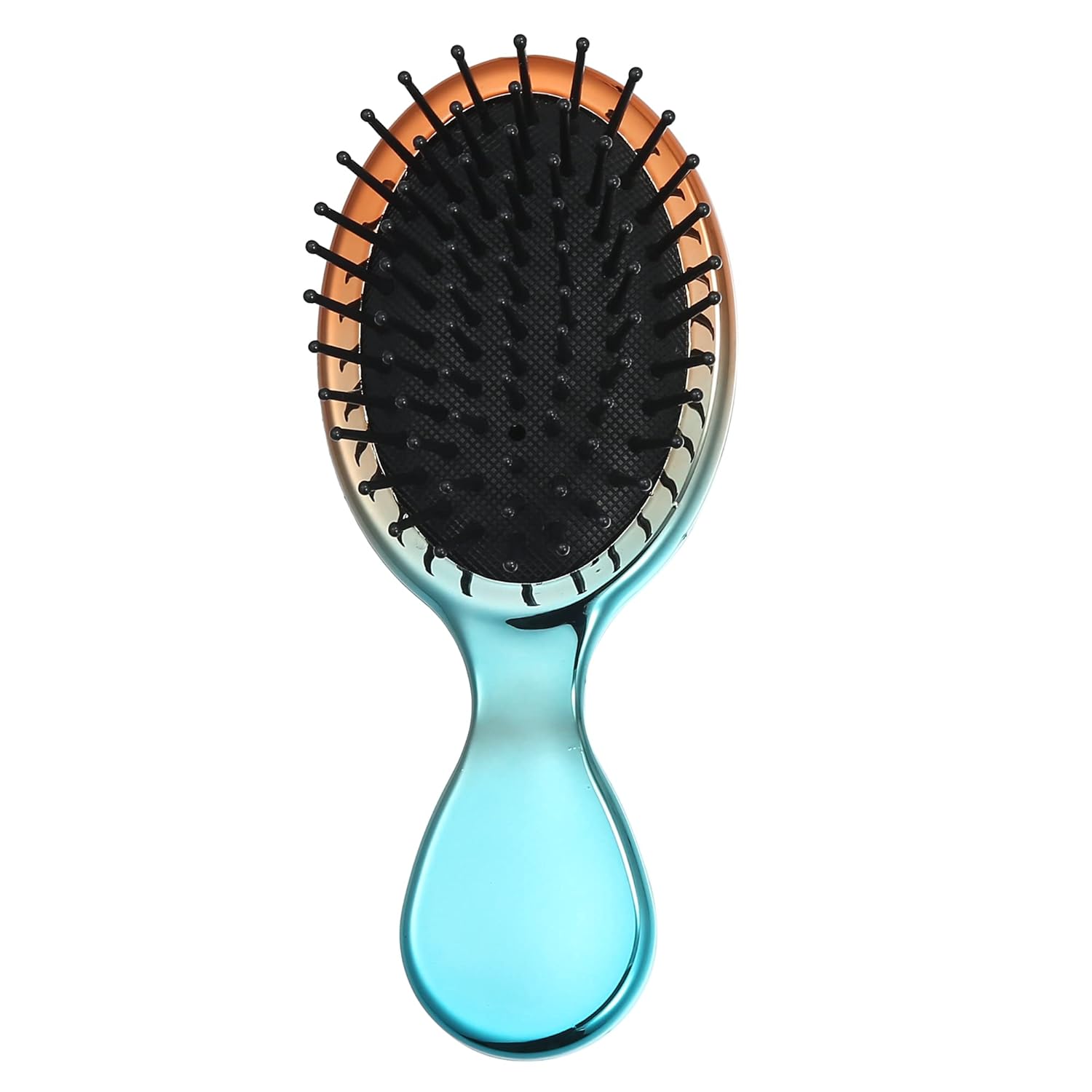 VOCOSTE Mini cepillo de pelo de viaje, cepillo desenredante de bolsillo degradado para cabello húmedo y seco, cepillo de viaje de tamaño pequeño