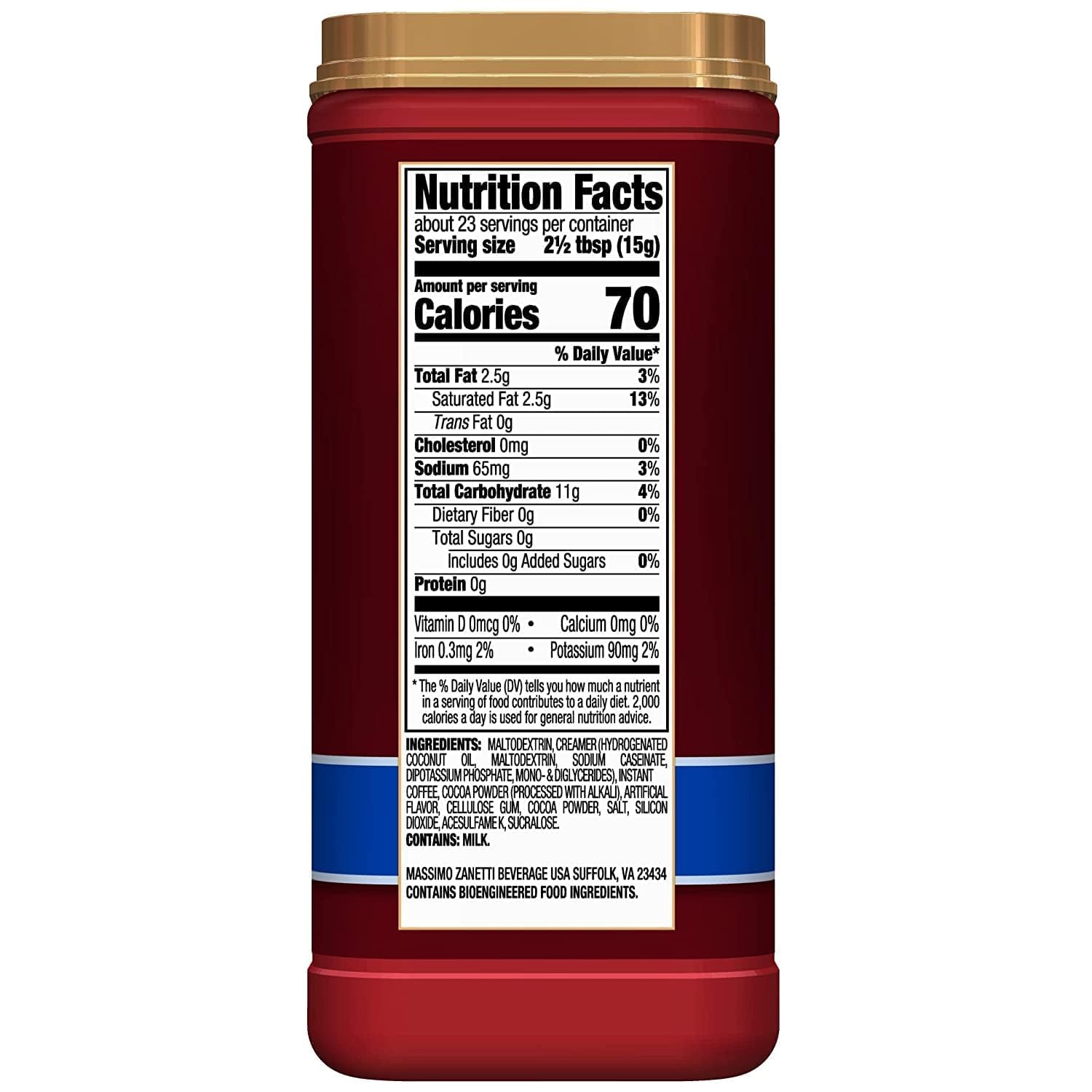 Hills Bros. Flavor Coffee (vainilla francesa sin azúcar, 12 onzas (paquete de 4)