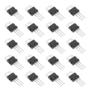 Bridgold 20pcs TIP120 TO-220 NPN Darlington Transistor de potencia bipolar, 5A 60V HFE 1000, 3 pines Bridgold 20pcs TIP120 TO-220 NPN Darlington Transistor de potencia bipolar, 5A 60V HFE 1000, 3 pines