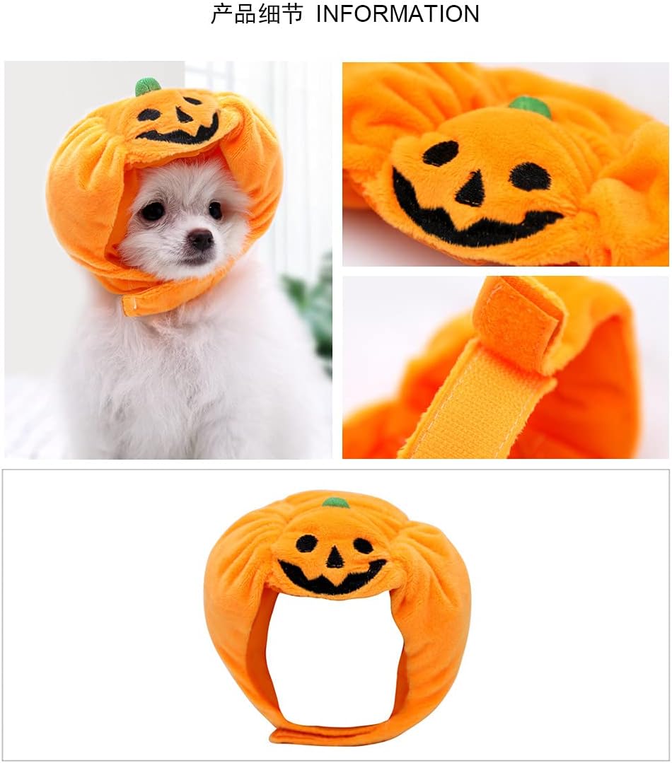 Sombrero de Halloween para gato, sombrero de Halloween para perro, gorra de calabaza, fiesta de cachorro, disfraz de truco, calabaza de Halloween,